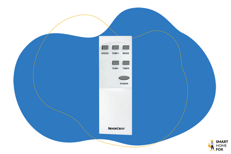 Fernbedienung der mobilen Klimaanlage Silvercrest PD-8871 von Lidl im Test